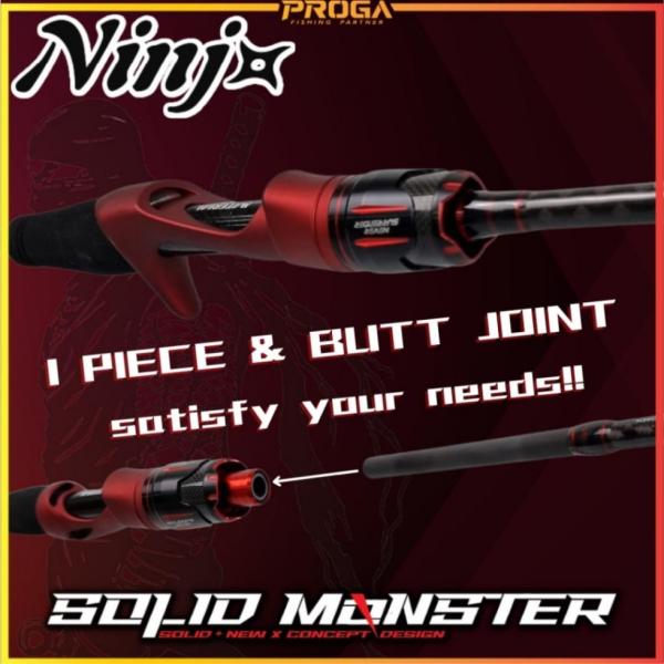 NINJ+ SOLID MONSTER Solid Carbon Fishing Rod | Product Catalogue